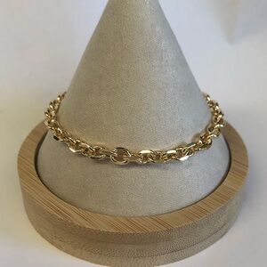 NEW Pretty Bird 18k Yellow Gold Plated Round Link Bracelet